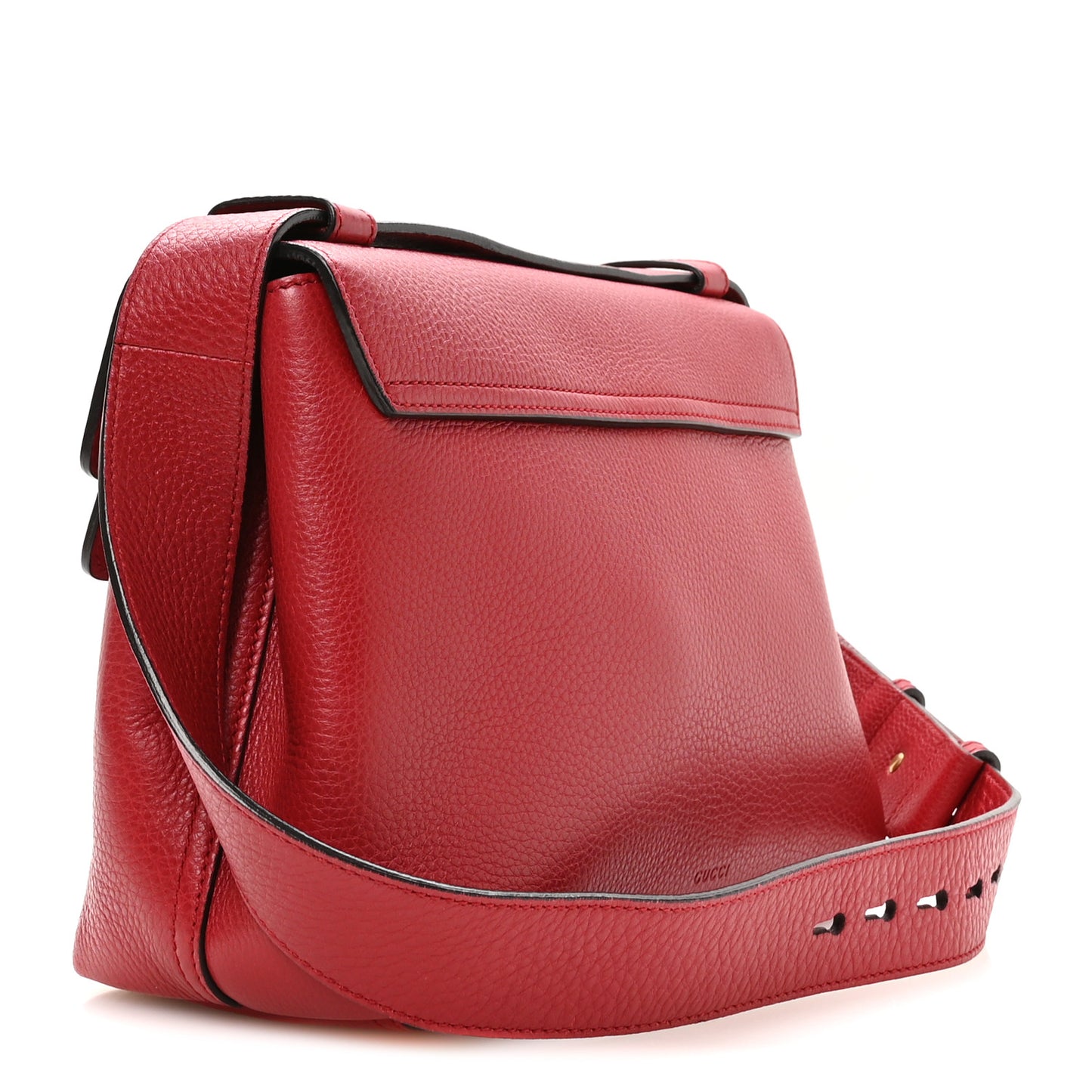Cellarius Calfskin GG Marmont Shoulder Bag Vulcanic Red