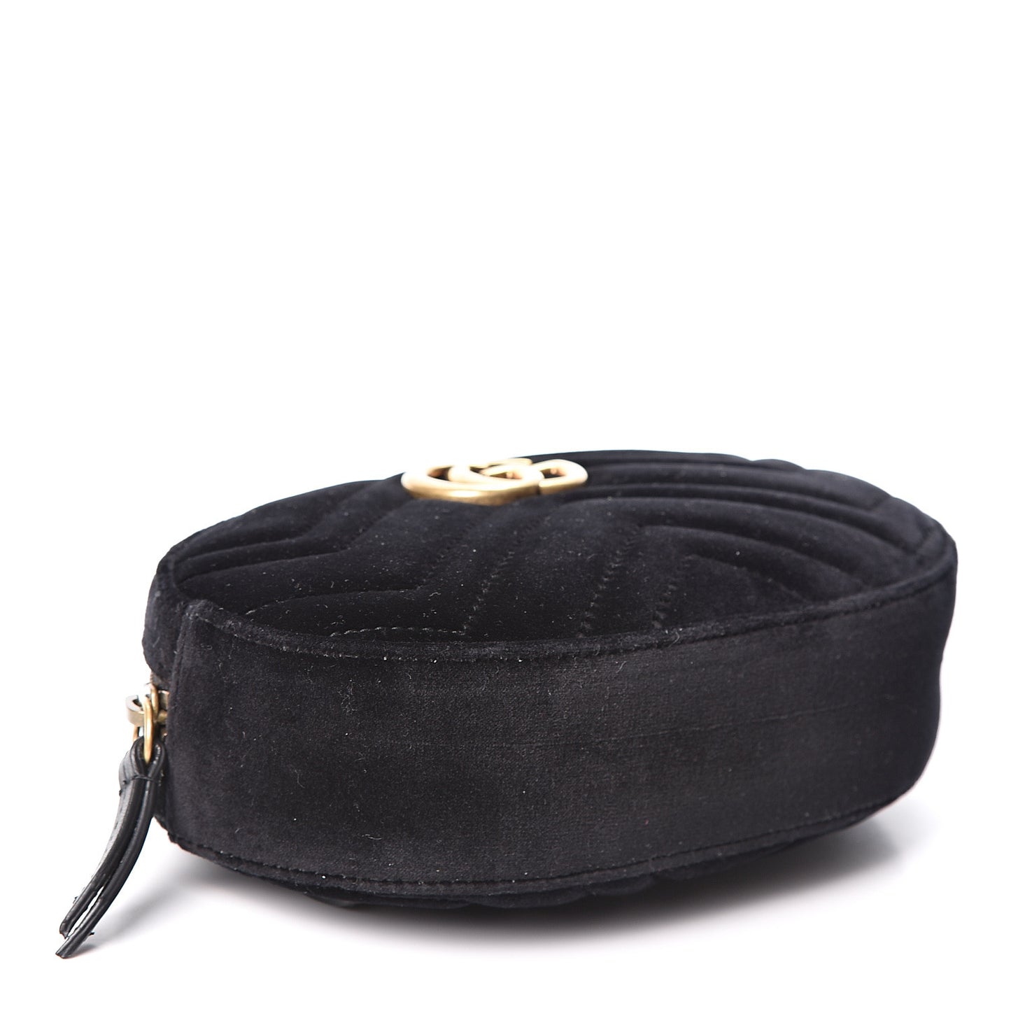 Velvet Matelasse GG Marmont Belt Bag 95 38 Black
