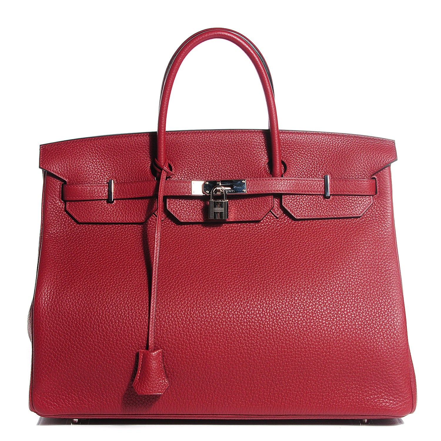 Hermes Taurillon Clemence Birkin 40 Rouge Garance 1 of 28
