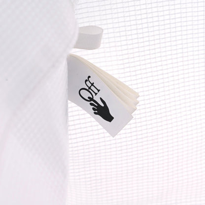 Off-White PVC Transparent Arrows Logo Tote Bag White Black 14 of 15