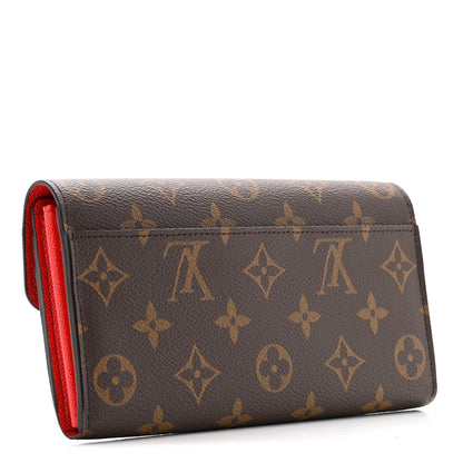 Louis Vuitton Monogram Sarah Wallet NM Coquelicot 3 of 10