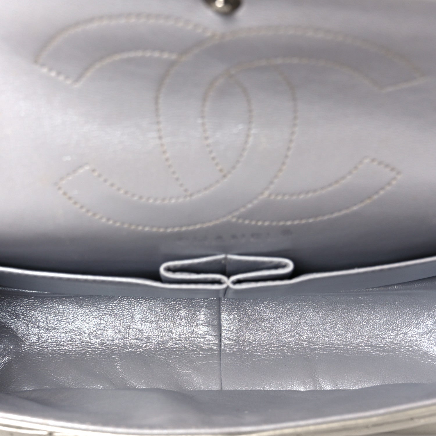 Chanel Metallic Lambskin Quilted 2.55 Reissue 226 Flap Silver