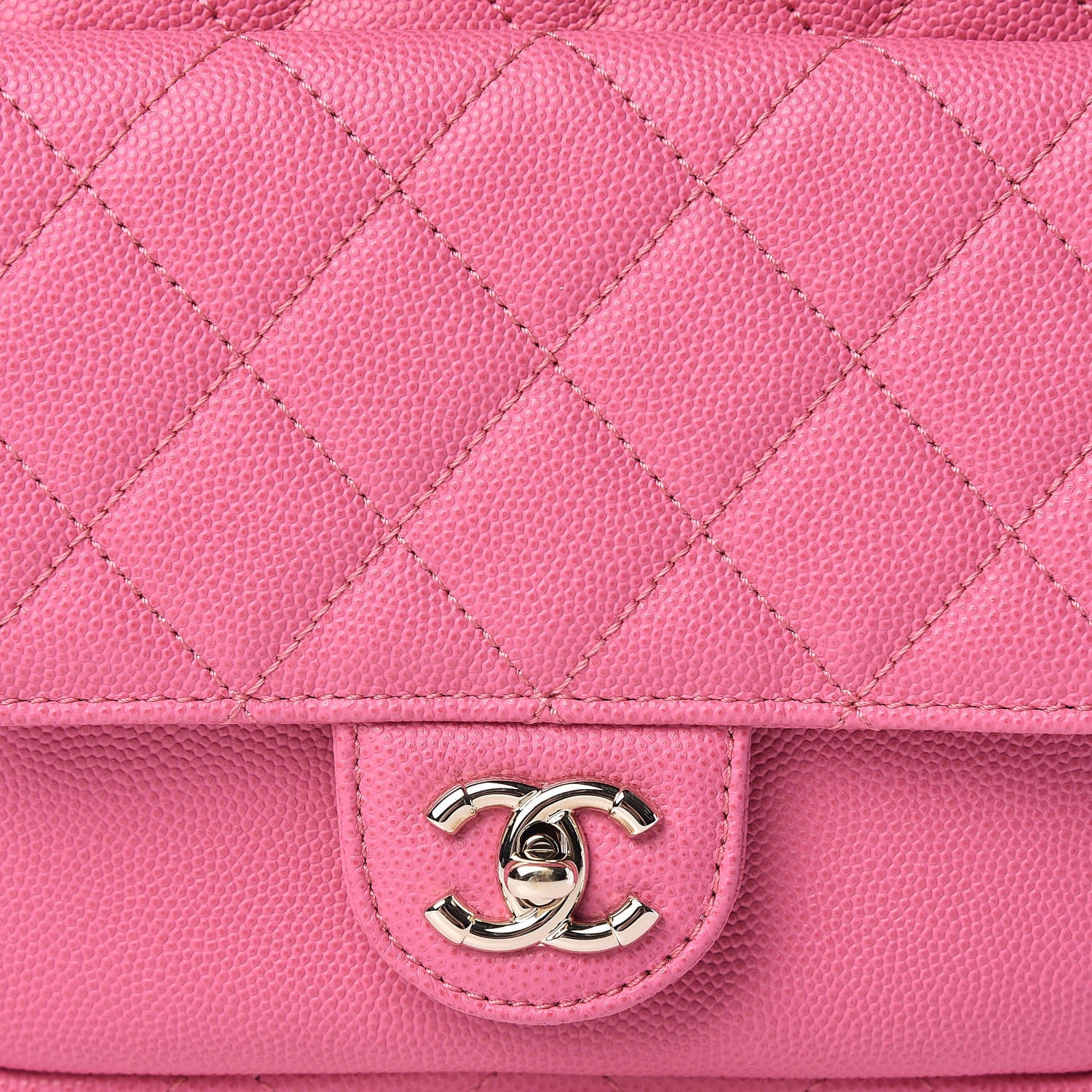 Chanel Caviar Quilted CC Day Camera Case Pink 8 of 10