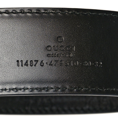 Gucci Guccissima Interlocking G 40mm Belt 80 32 Black 3 of 6