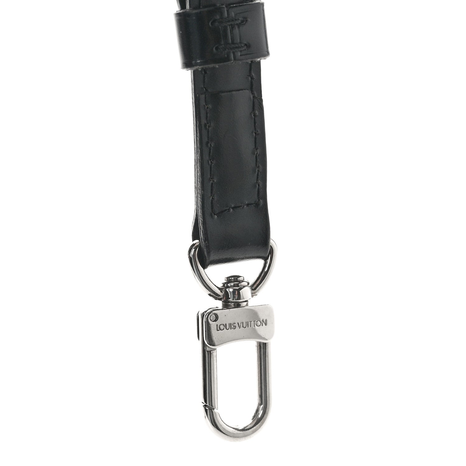 Louis Vuitton Calfskin 16mm Adjustable Shoulder Strap Black 3 of 3