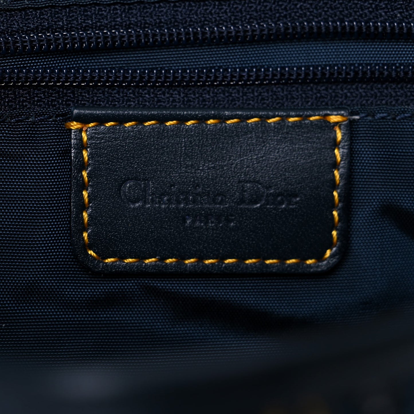 Monogram Double Saddle Bag Navy Blue