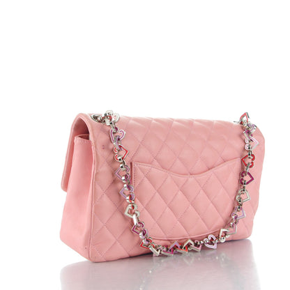 Chanel Lambskin Medium Heart Valentine Flap Pink 3 of 8