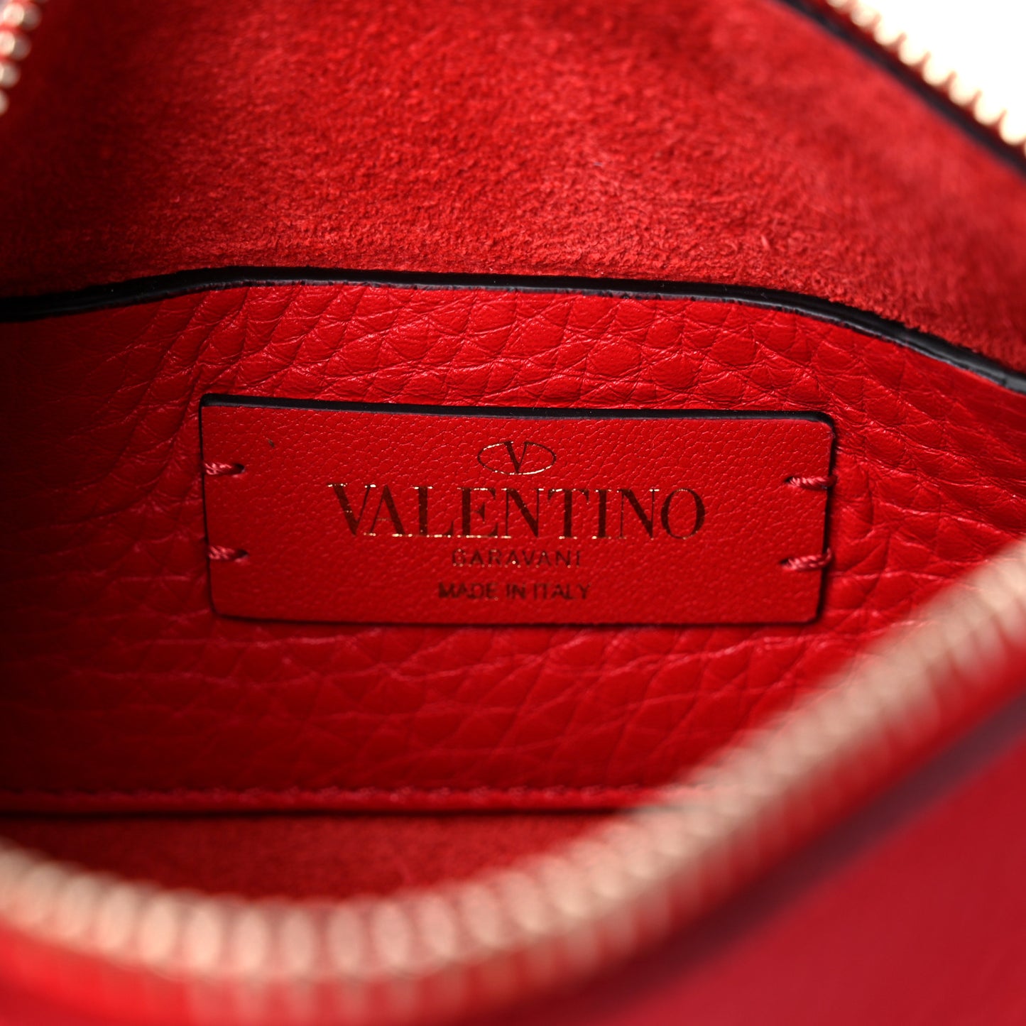 Pebbled Calfskin Small Rockstud Flip Lock Shoulder Bag Rouge Pur