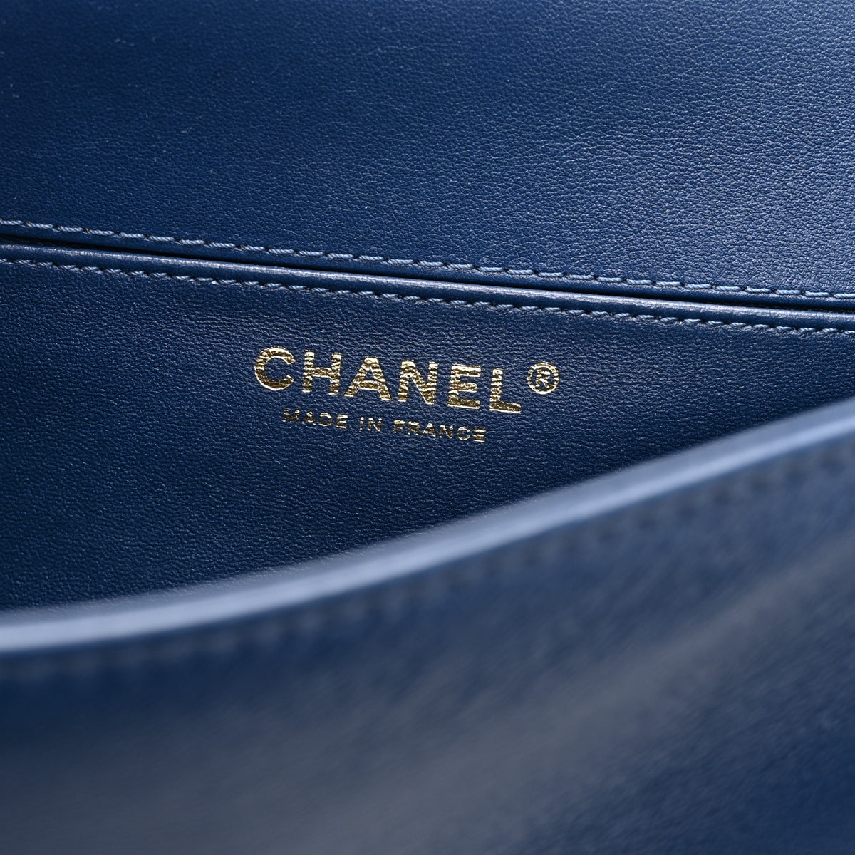 Lambskin Quilted Medium Top Handle Boy Flap Blue