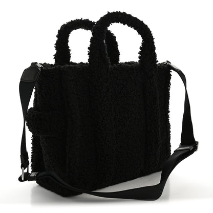 Marc Jacobs Polyester Cotton Medium The Teddy Traveler Tote Bag Black 3 of 9