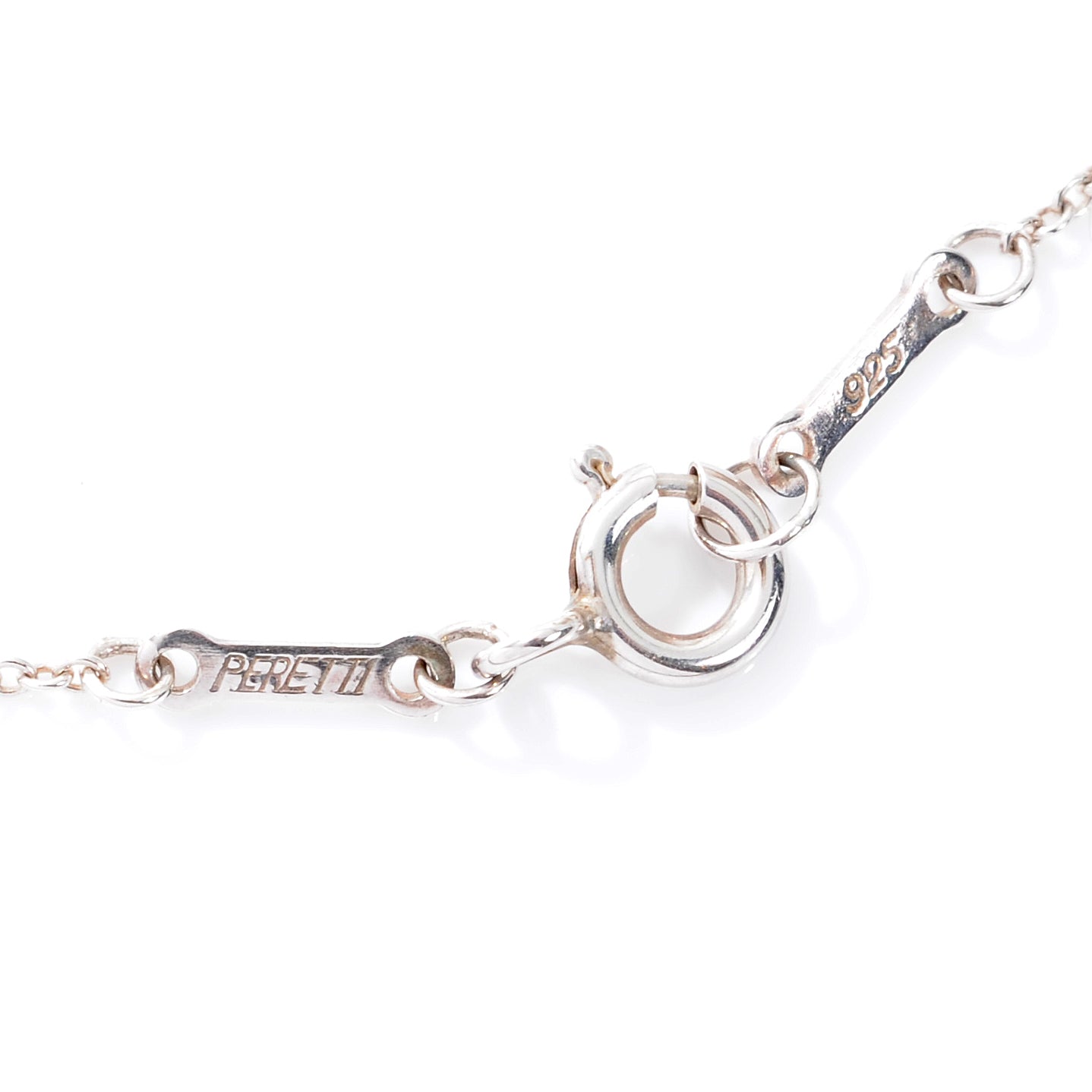 Sterling Silver Elsa Peretti Open Tear Drop Pendant Necklace