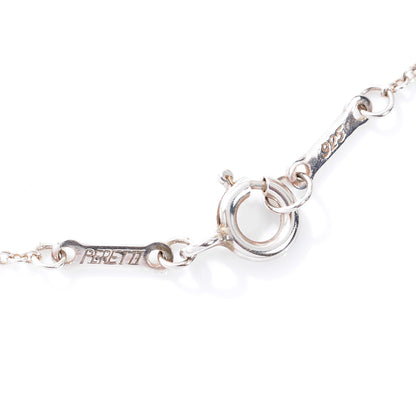 Tiffany Sterling Silver Elsa Peretti Open Tear Drop Pendant Necklace 4 of 5