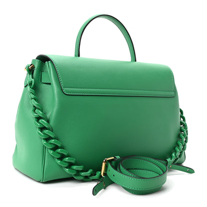 Versace Calfskin Large La Medusa Bag Bright Green 3 of 9