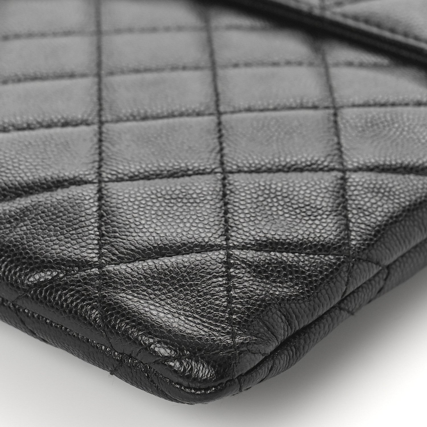Chanel Caviar Quilted Large Golden Class Pouch Black 8 of 8