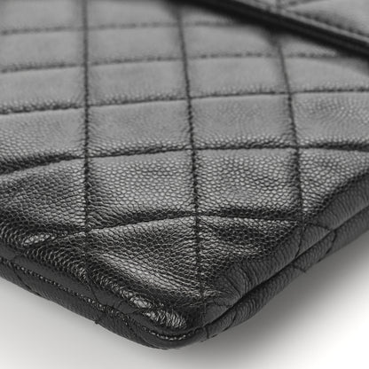 Chanel Caviar Quilted Large Golden Class Pouch Black 8 of 8