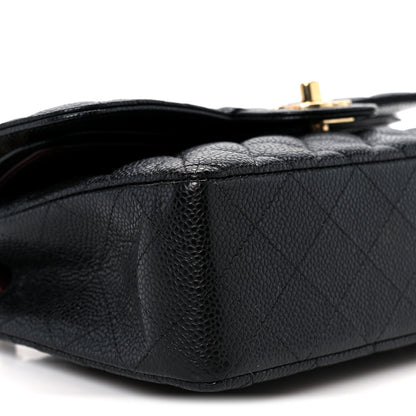 Chanel Caviar Quilted Small Double Flap Black 10 of 12