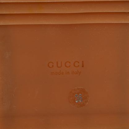Gucci Monogram Maxi GG Angelina Platform 55mm Slide Sandals 36 Camel Ebony 7 of 10