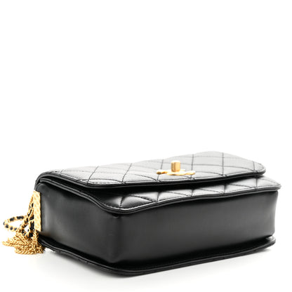 Chanel Lambskin Quilted Multiple Chain Flap Black 4 of 11