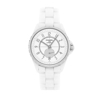 Chanel Stainless Steel Ceramic 38mm J12 Chrono Automatic Watch White 1 of 5