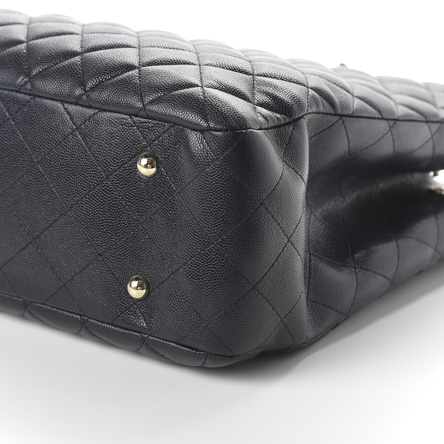 Chanel Caviar Quilted Large CC Shopping Tote Navy 7 of 10