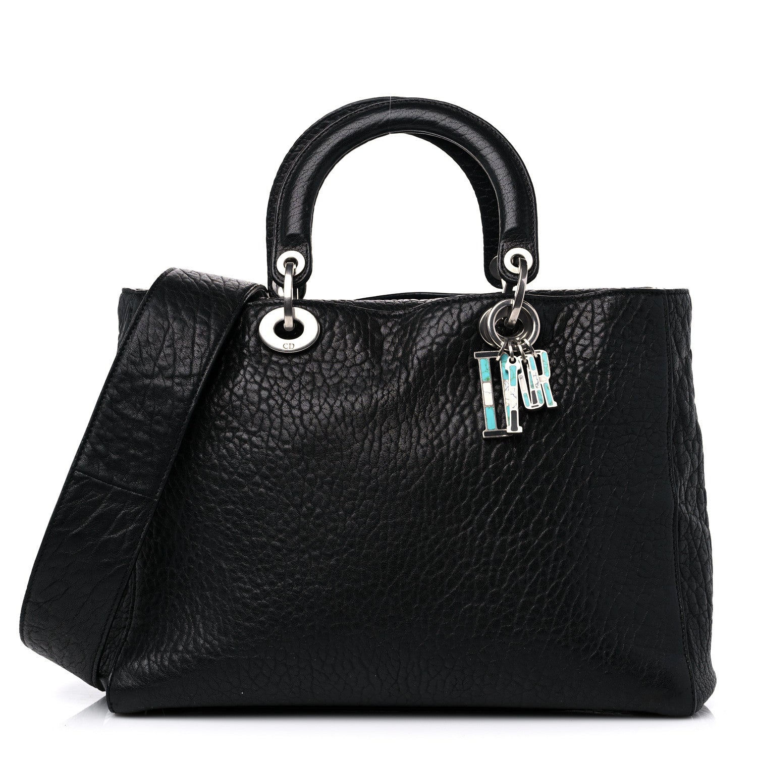 Christian Dior Canyon Grained Lambskin Large Lady Dior Black 1 of 17