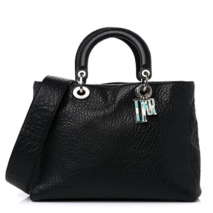 Christian Dior Canyon Grained Lambskin Large Lady Dior Black 1 of 17