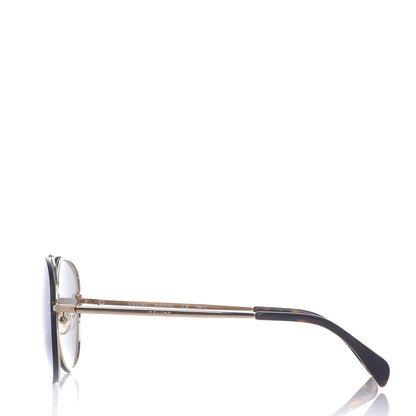 Celine Acetate Mirror Aviator Sunglasses CL41391/S Gold Grey 2 of 13