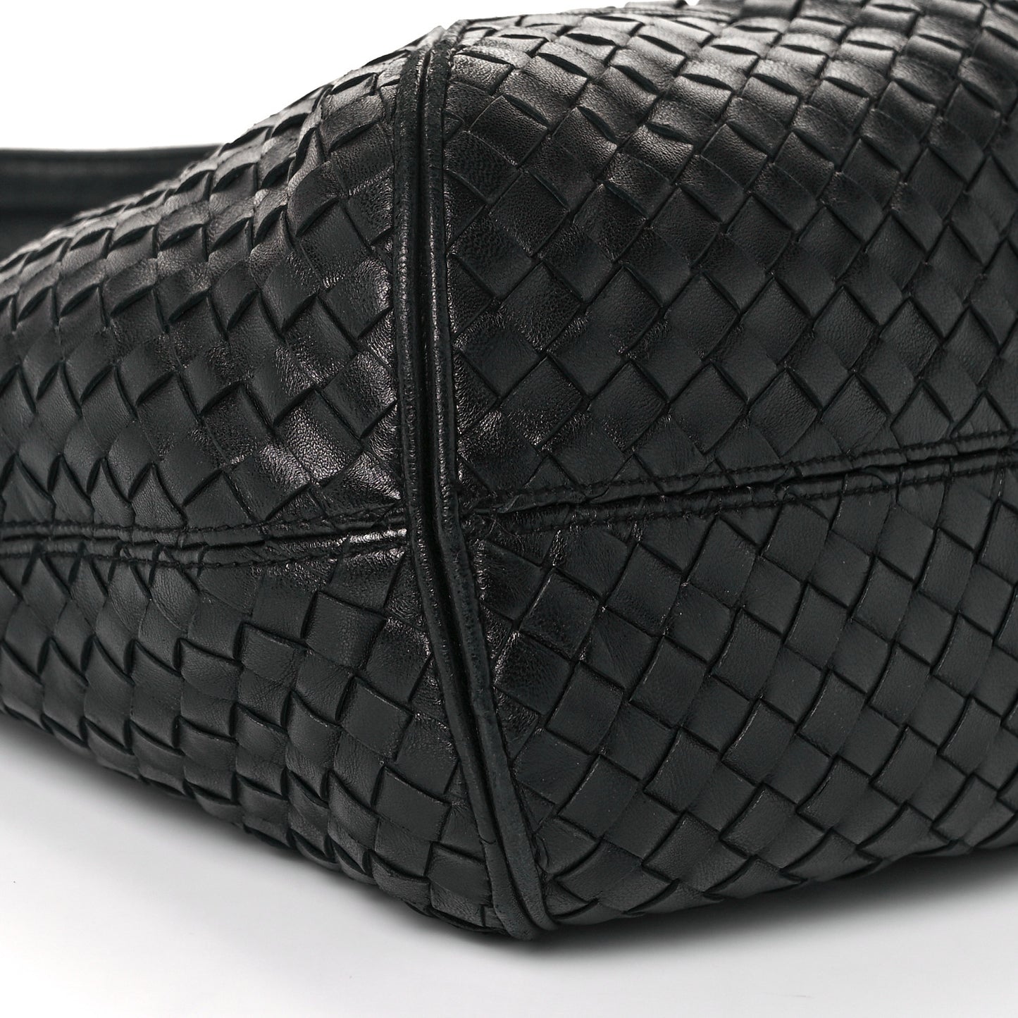 Nappa Intrecciato Ball Hobo Black