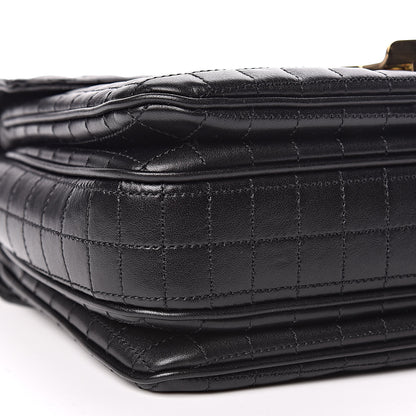 Celine Calfskin Quilted Medium C Bag Black 7 of 9