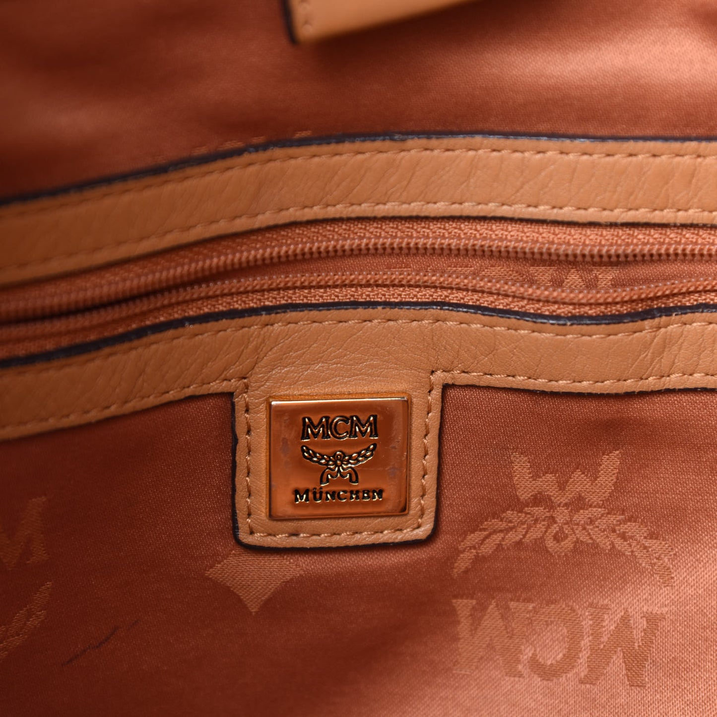Visetos Medium Drawstring Shopper Cognac