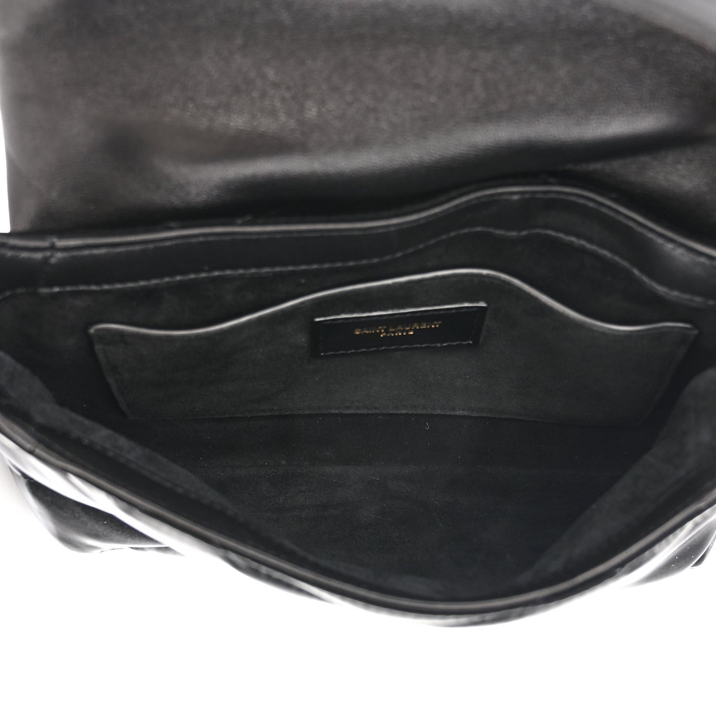 Satin Quilted Le 57 Diamond Shoulder Bag Black