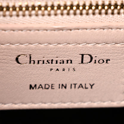Christian Dior Lambskin Cannage Medium Lady Dior Light Pink 6 of 13