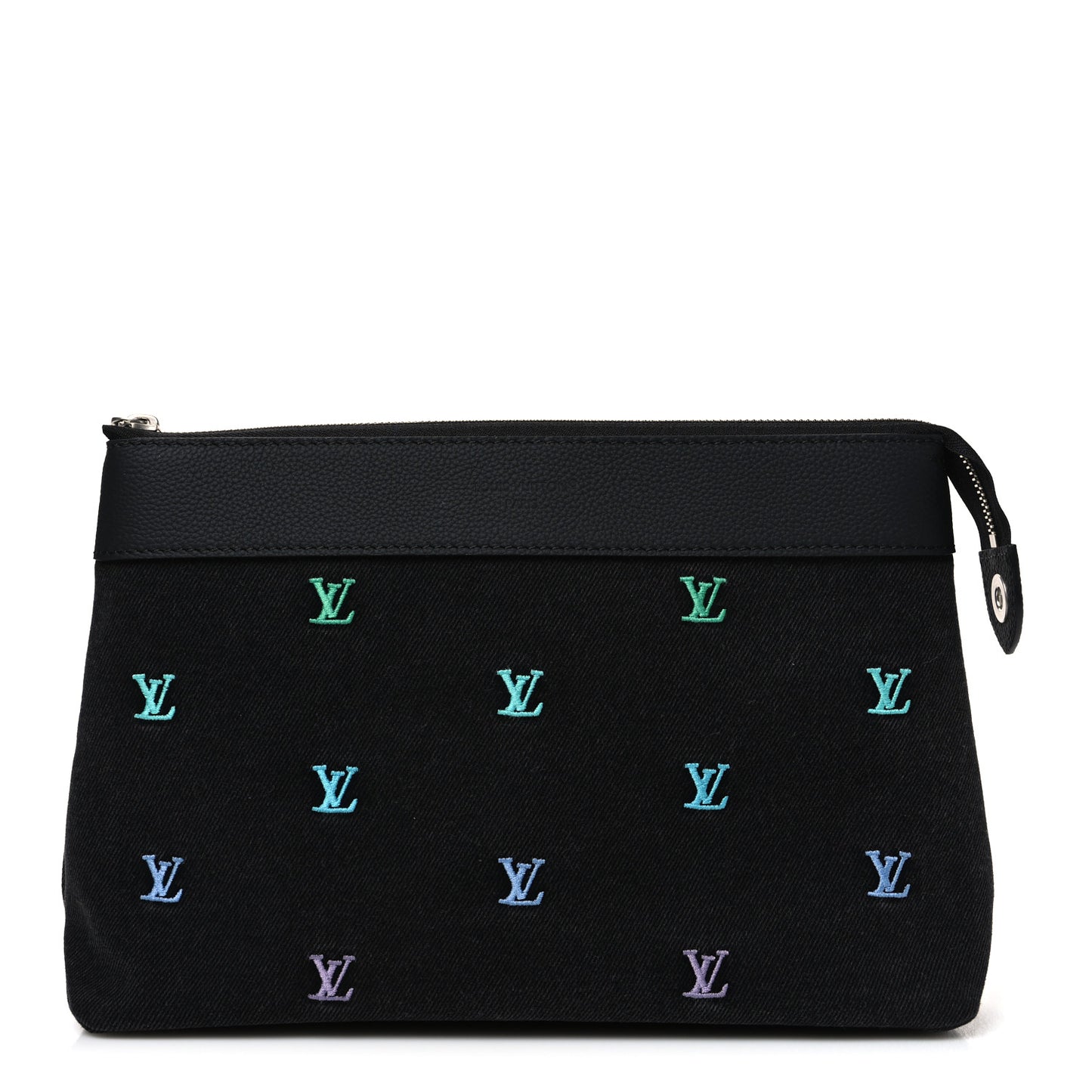 Blason Denim Pochette Voyage Souple Black Gradient Blue