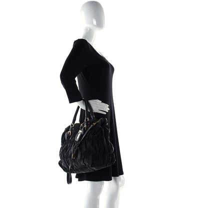 Prada Tessuto Nylon Gaufre Tote Black 19 of 20