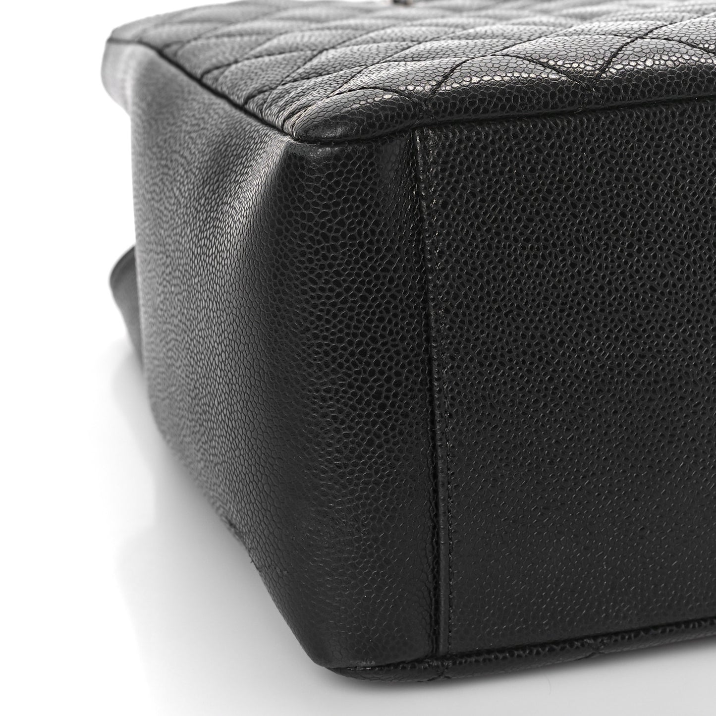 Caviar Quilted Grand Shopping Tote GST Black