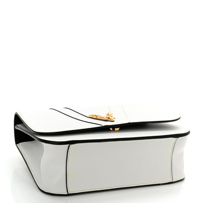 Versace Vitello Barocco Virtus Top Handle Shoulder Bag White 4 of 9