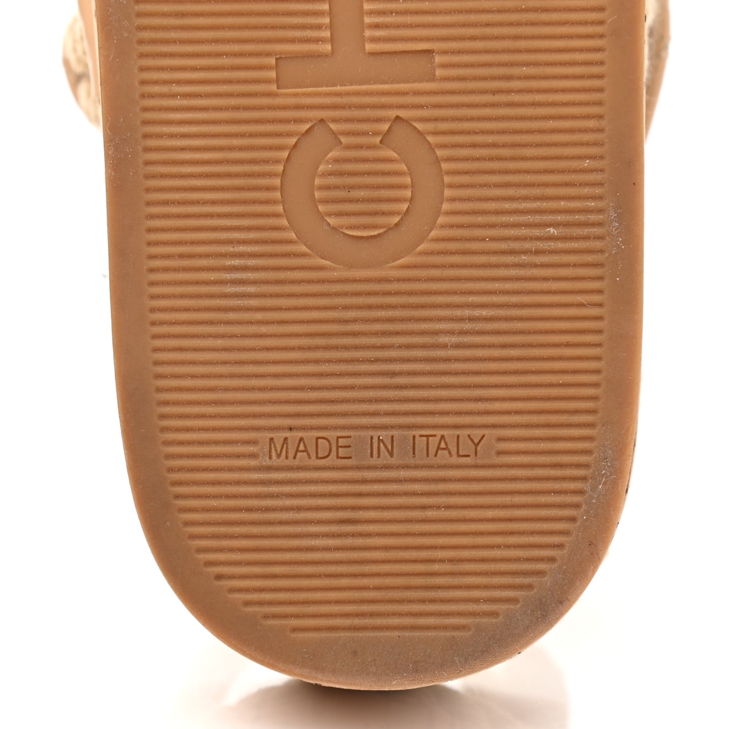 Cord Lambskin Quilted Logo Mules 37 Beige