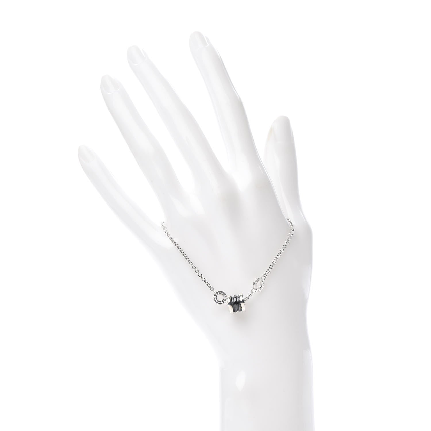 Bulgari Sterling Silver Black Ceramic Save the Children Bracelet SM 2 of 6