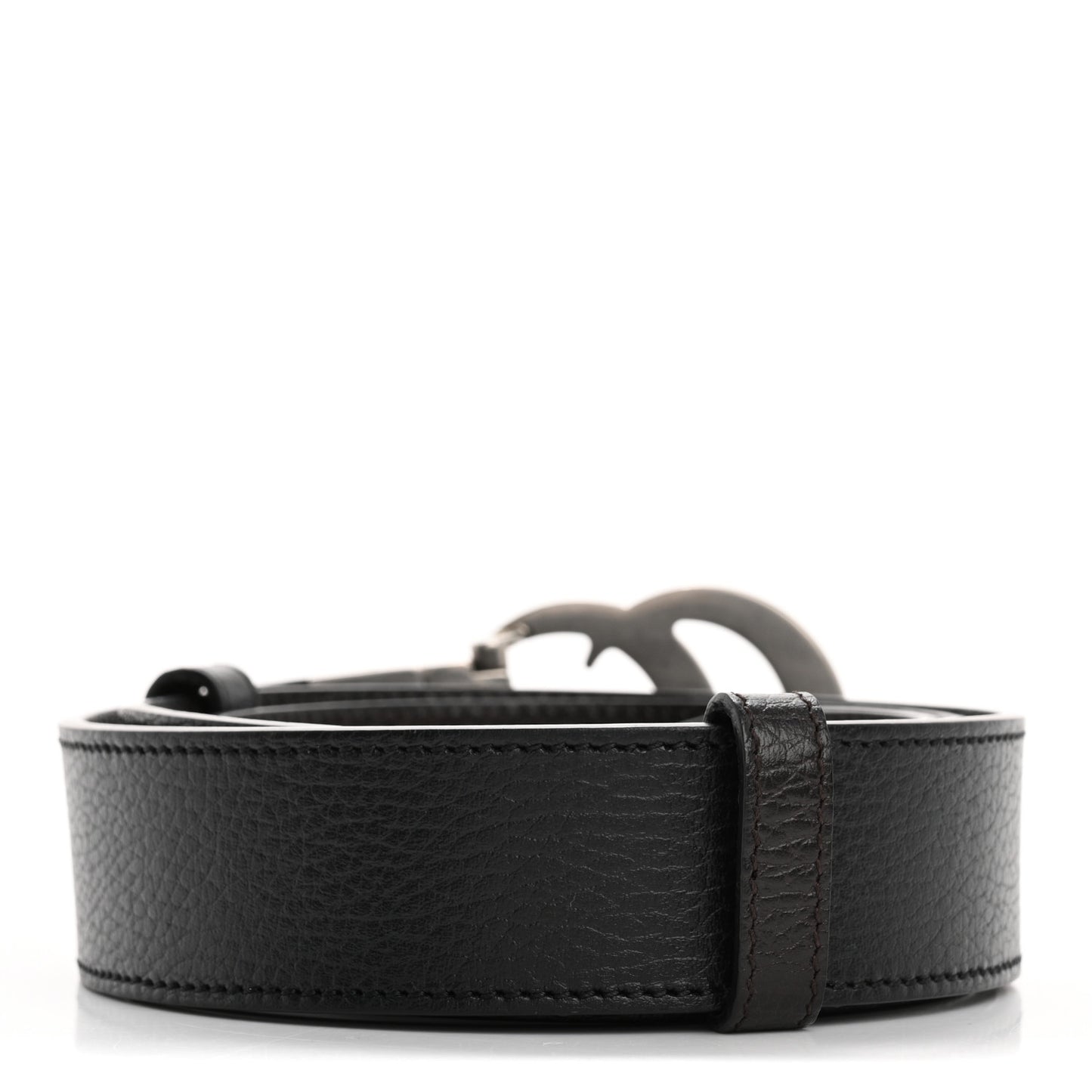 Selleria Calfskin Mens Interlocking G 37mm Belt 100 40 Black