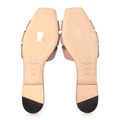 Saint Laurent Calfskin Tribute 05 Slide Sandals 40.5 Nude 7 of 14