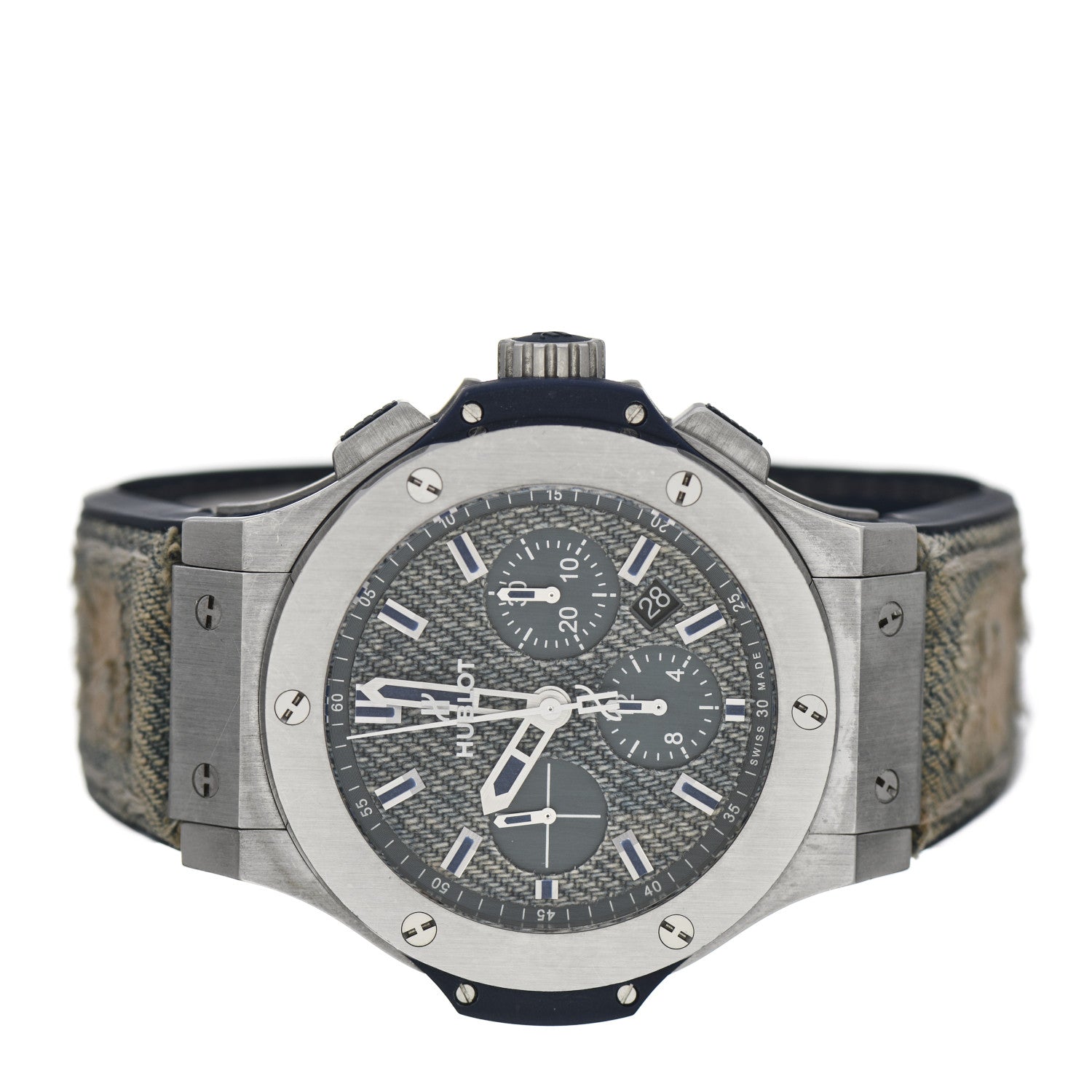 Hublot Stainless Steel Fabric 44mm Big Bang Limited Edition Automatic Watch Blue 301.SX.2770.NR.JEANS16 2 of 5