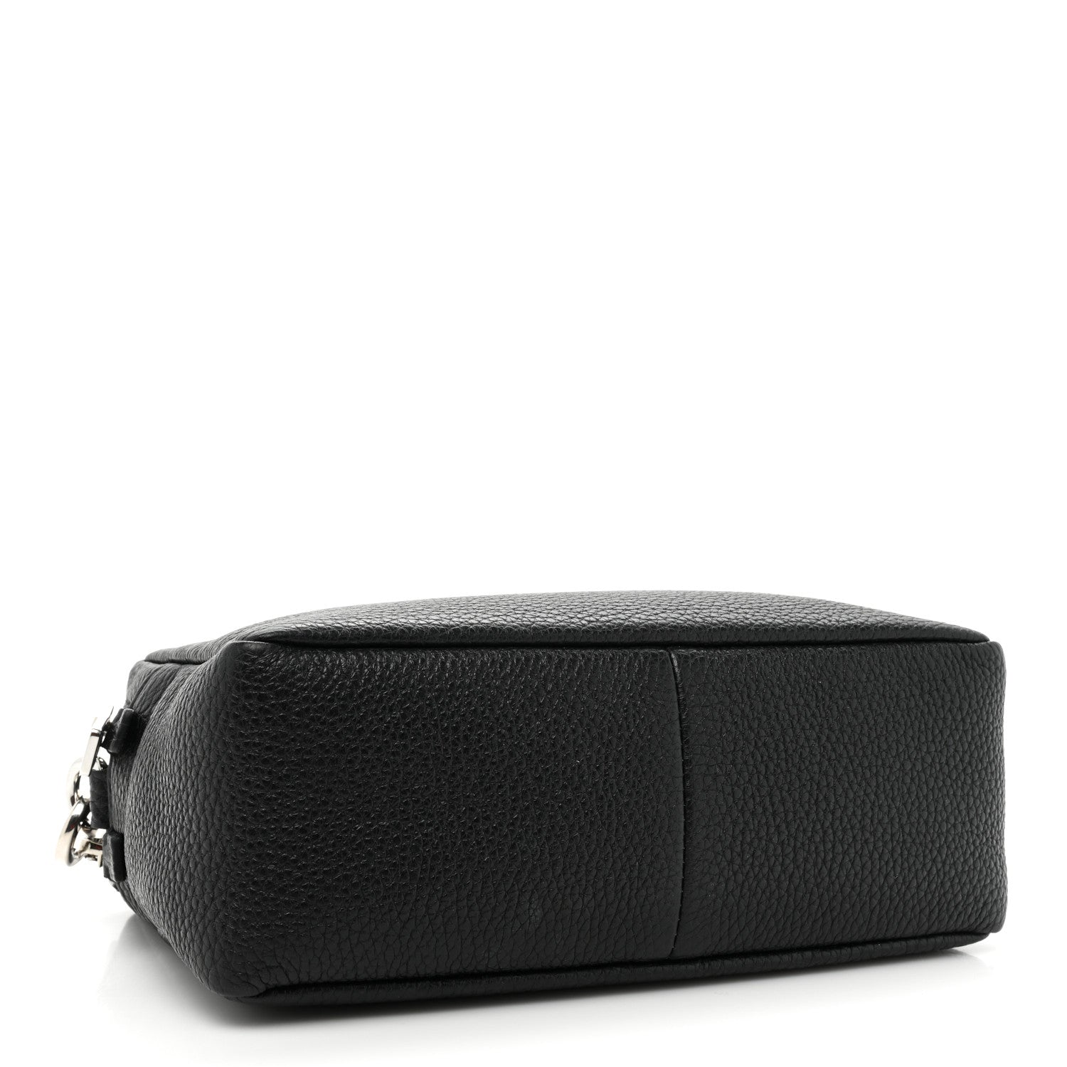 Prada Vitello Daino Soft Medium Double Zip Shoulder Bag Black 4 of 14