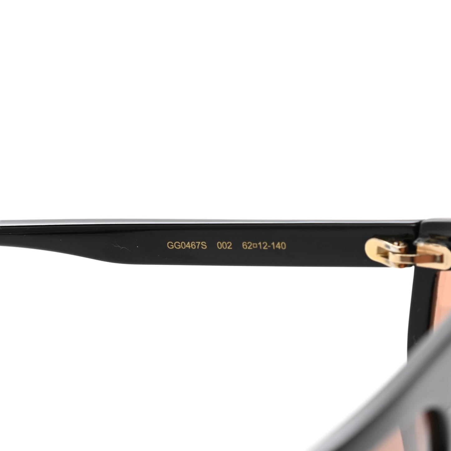 Acetate Shield Sunglasses GG0467S Black