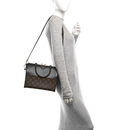 Louis Vuitton Calfskin Monogram Speedy Doctor 25 Black 2 of 9