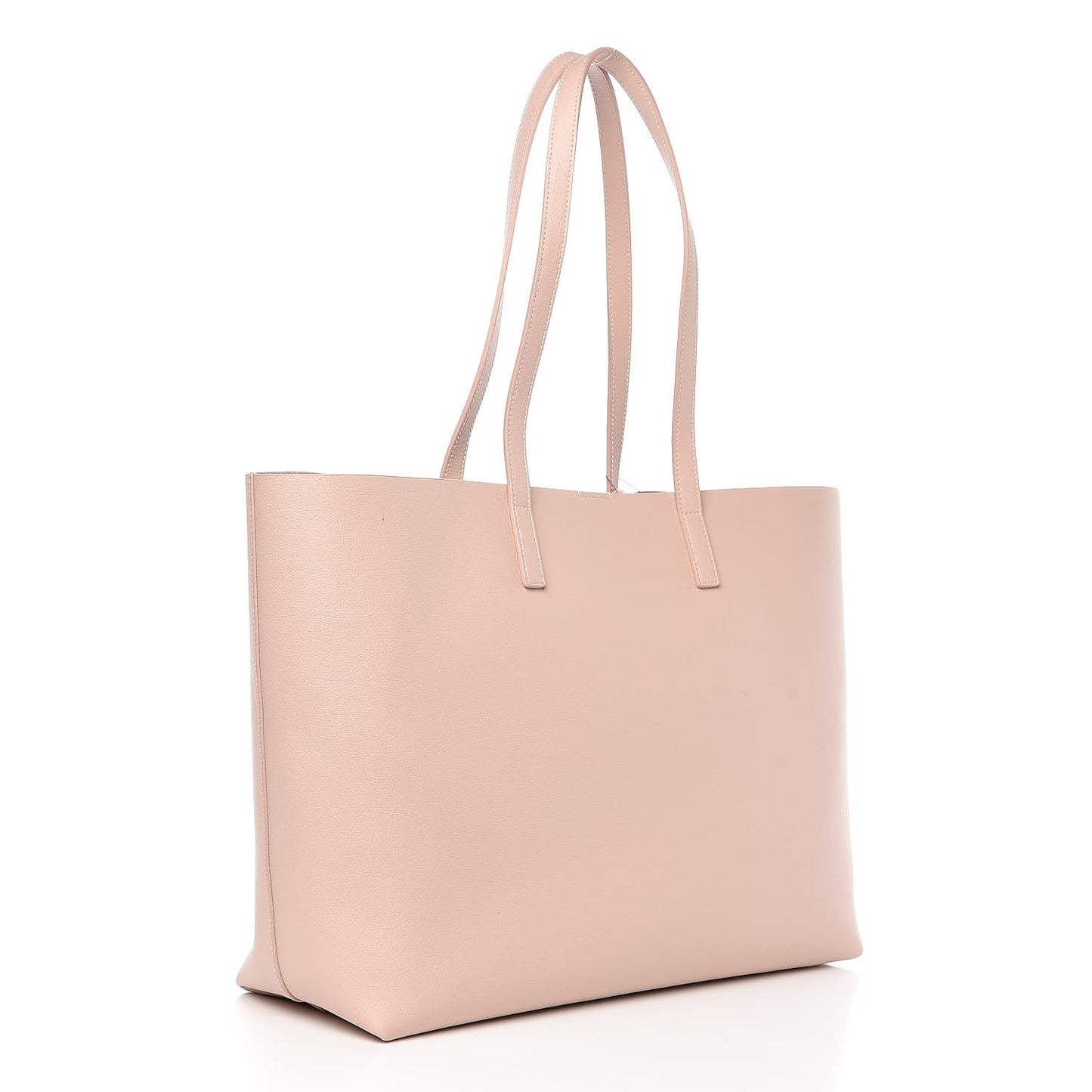 Calfskin Large Shopping Tote Pale Blush