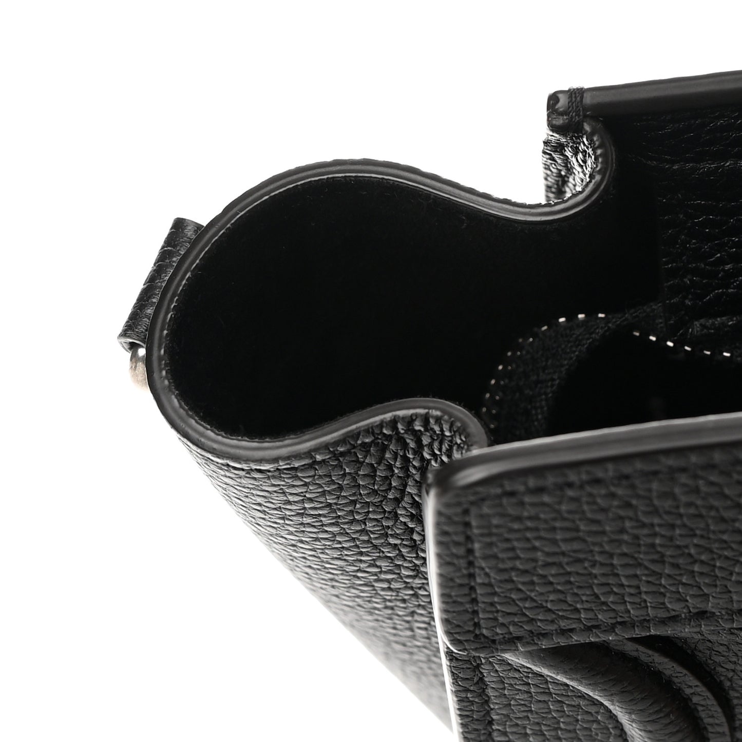 Drummed Calfskin Nano Luggage Black
