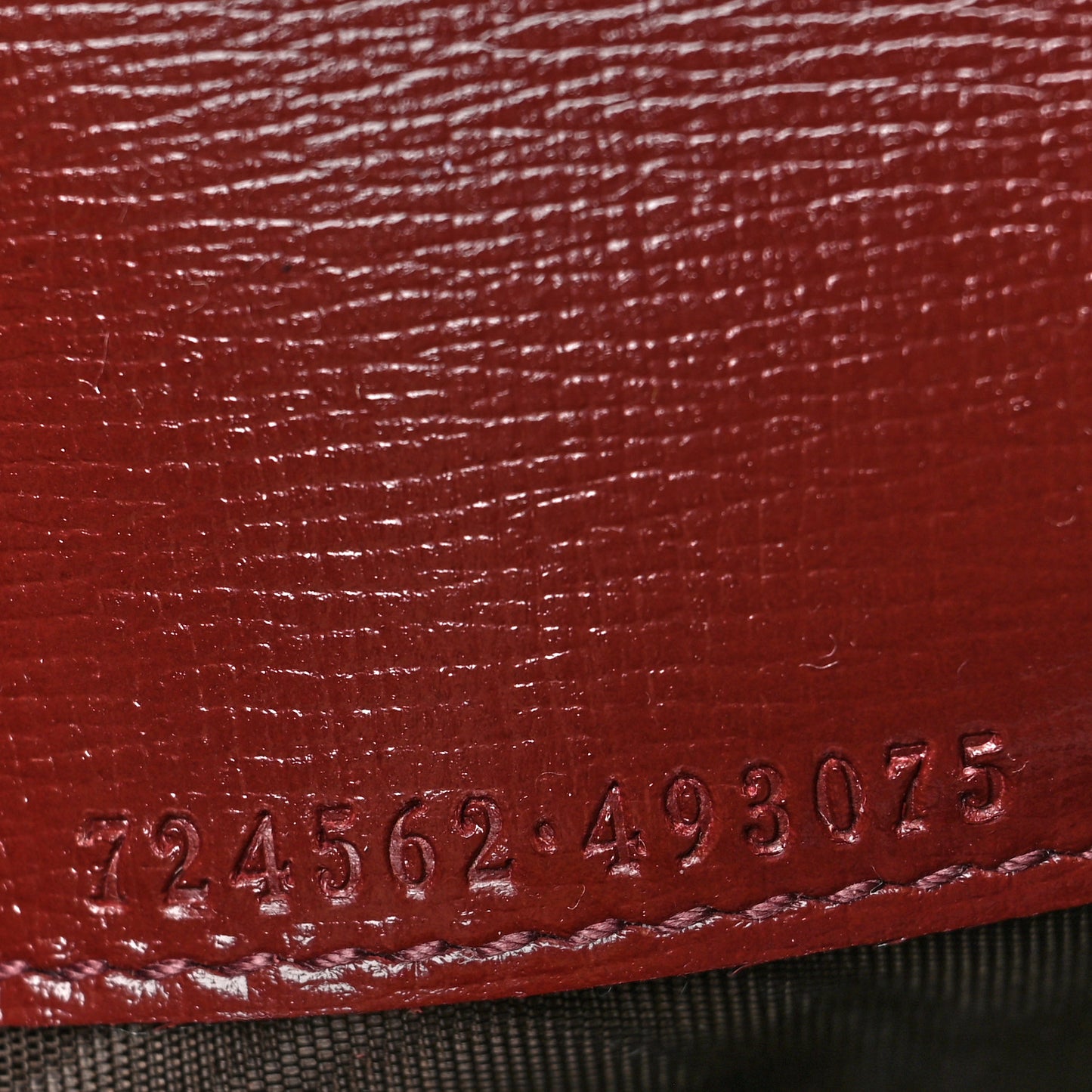 GG Supreme Monogram Azalea Calfskin Retro Interlocking G Passport Case Beige Red
