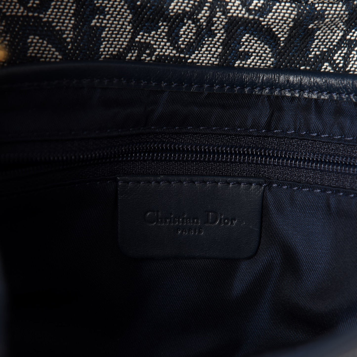 Monogram Saddle Bag Blue