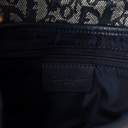 Christian Dior Monogram Saddle Bag Blue 8 of 10