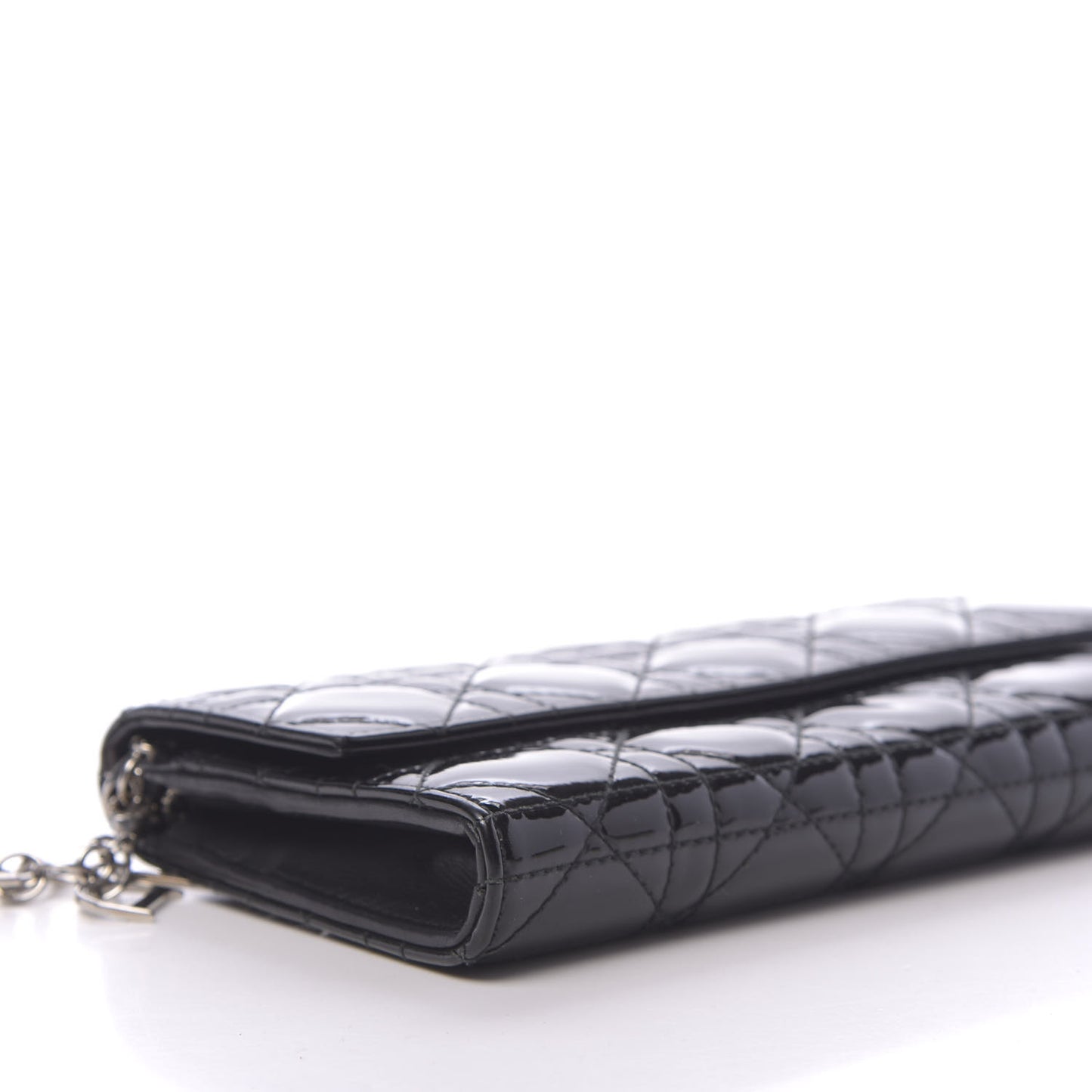 Patent Cannage Rendez-vous Chain Wallet Black